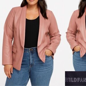 NWT Wildfang Empower Vegan Leather Blazer and Pants